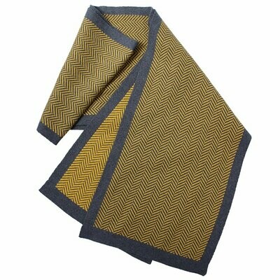 Herringbone Chevron Knit Pure Cotton Scarf - Last one! Herringbone Chevron Knit Pure Cotton Scarf - Last one!