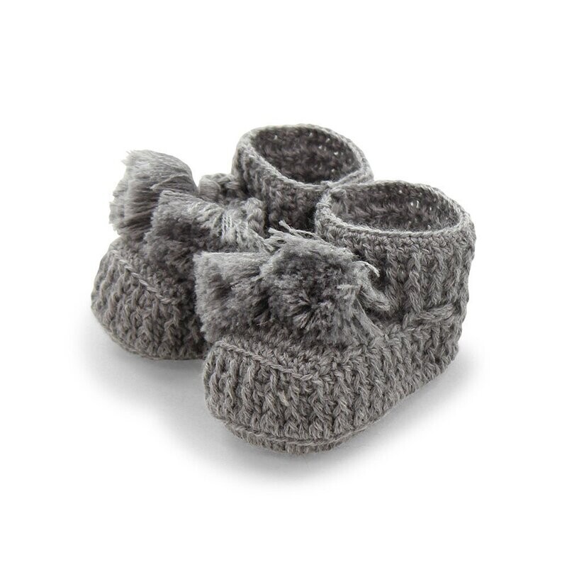 Nico Hand Crocheted Wool Bootees - last few! Nico Hand Crocheted Wool Bootees - last few!
