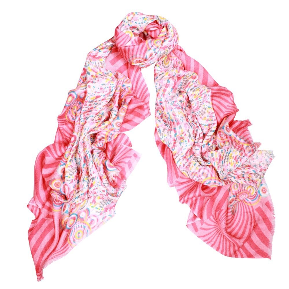 Techno Wool Scarf, Colours: Pink