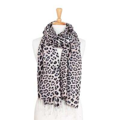 Ocelot Habutai Hand Printed Pure Silk Scarf Ocelot Habutai Hand Printed Pure Silk Scarf