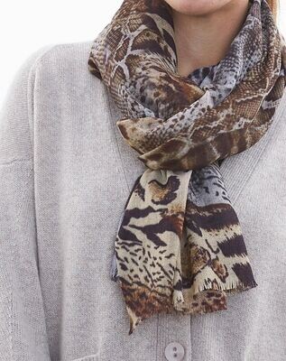 Cheetah Wool Scarf