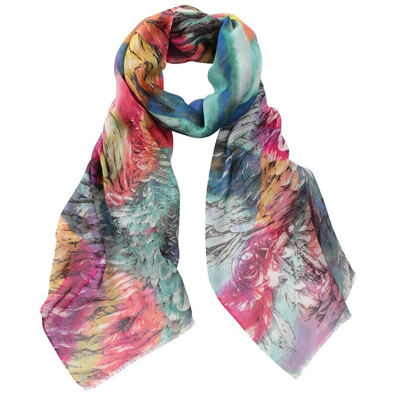 Tammy Abstract Pure Cotton Modal Scarf - last one!