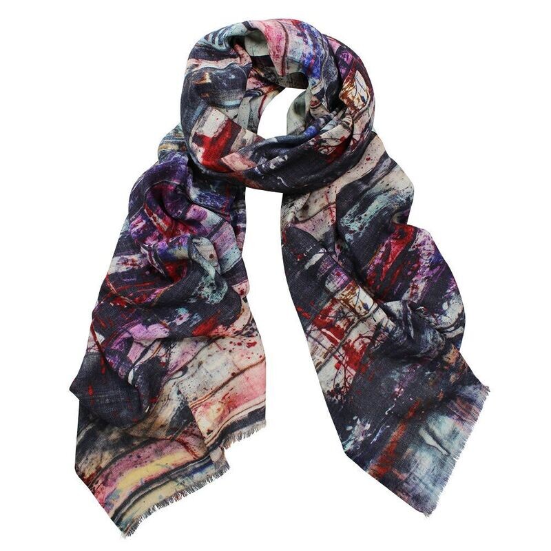 Taylor Abstract Pure Merino Wool Scarf - Last few! Taylor Abstract Pure Merino Wool Scarf - Last few!