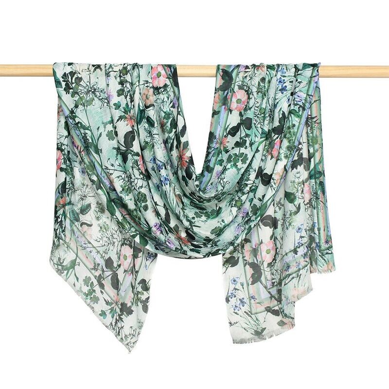 Flower Rainbow Micro Modal Scarf - Last one! Flower Rainbow Micro Modal Scarf - Last one!