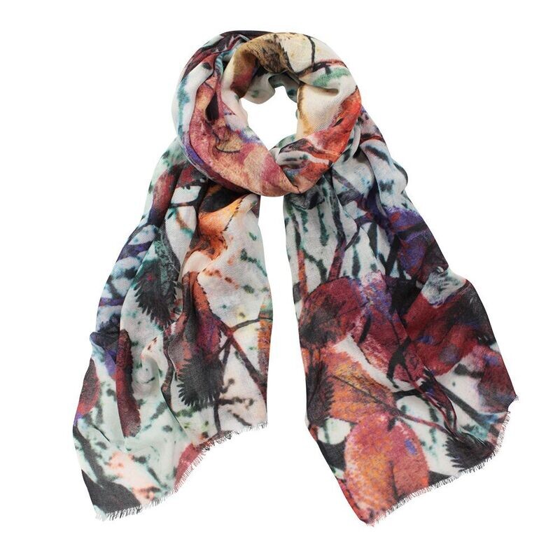 Tracery Leaf Pure Micromodal Scarf Tracery Leaf Pure Micromodal Scarf
