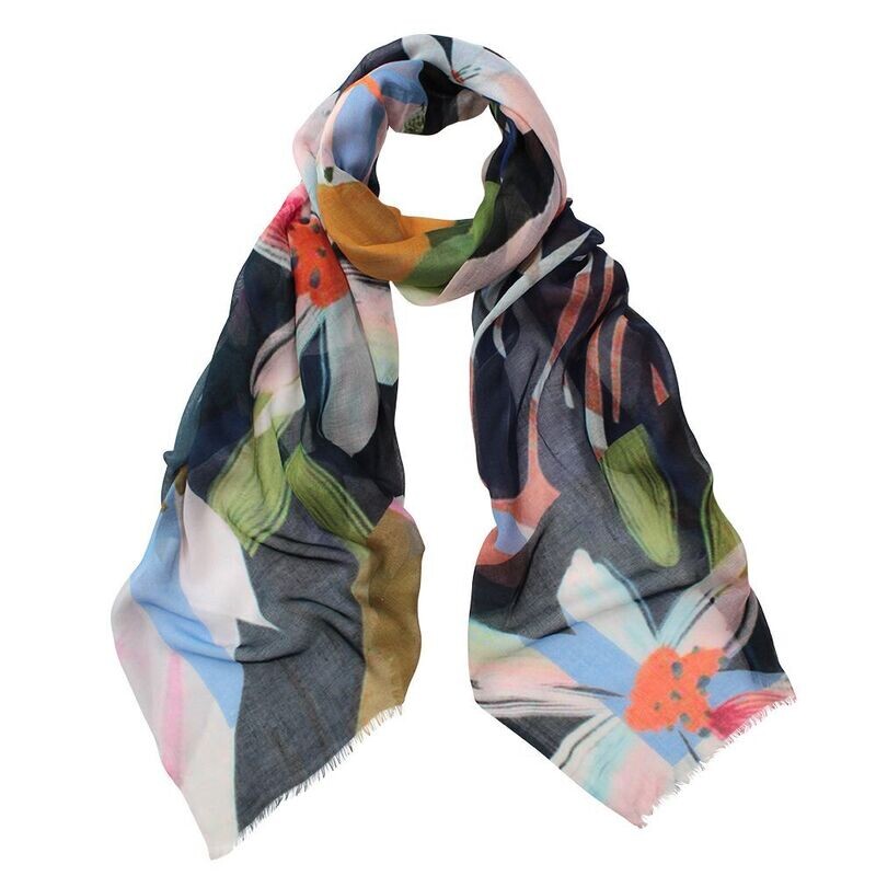 Libertine Abstract Pure Micromodal Scarf - Soft and Luxurious