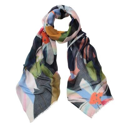 Libertine Abstract Pure Micromodal Scarf - Soft and Luxurious
