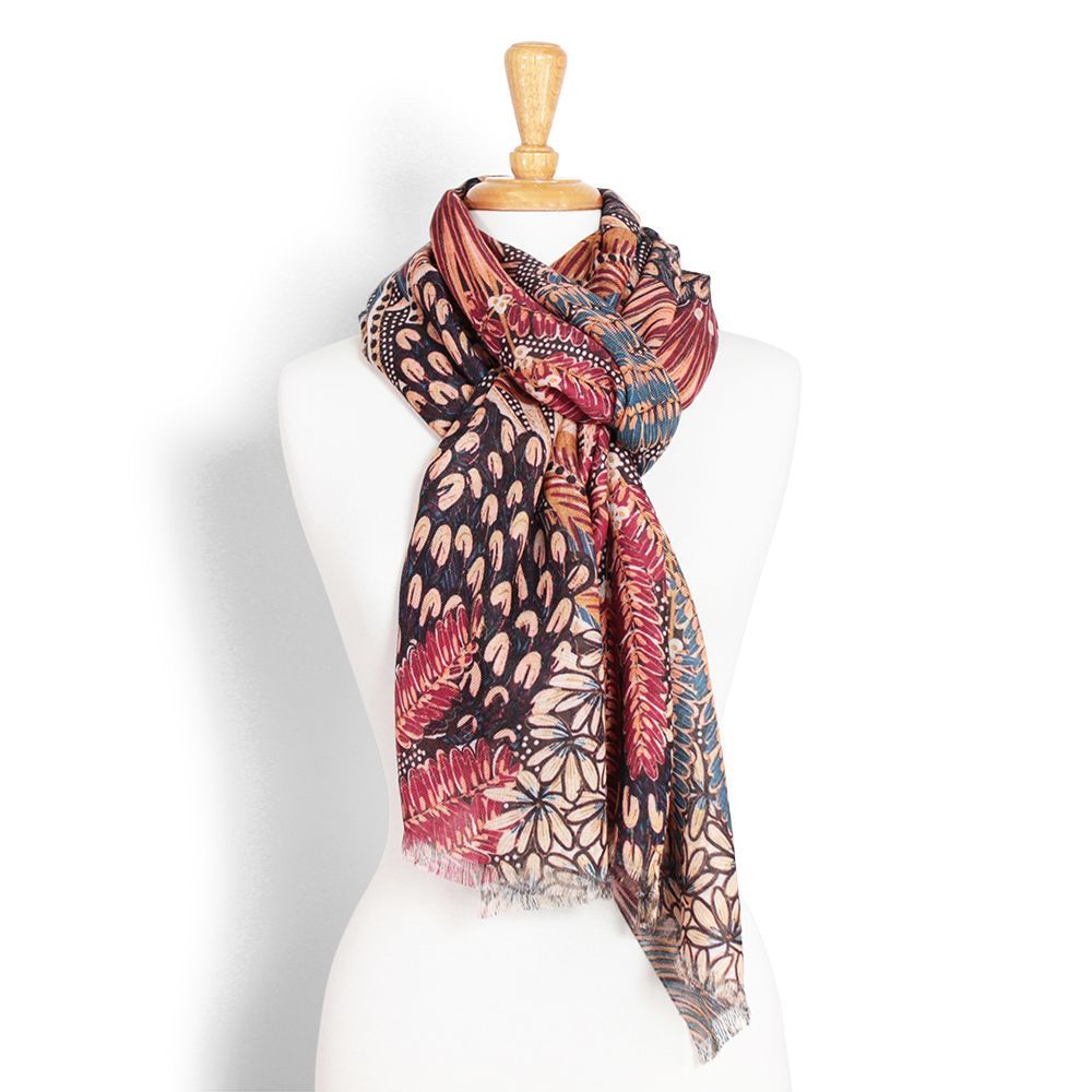 Miagi Wool /Modal Scarf - Violet