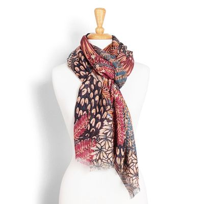Miagi Wool /Modal Scarf - Violet