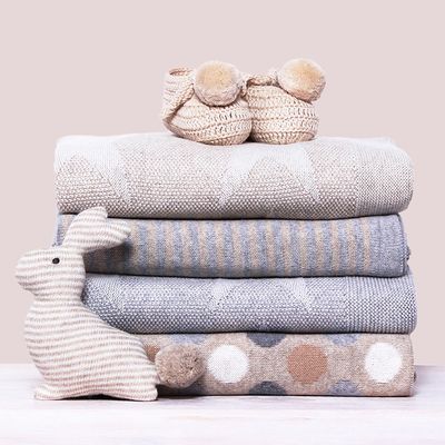 DLUX Baby stroller blanket in navy, perfect for strollers and car seats.