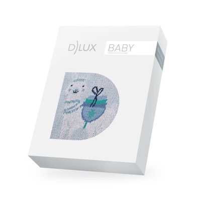 DLUX Baby Llama Knitted Stroller Blanket with llama design and free gift wrapping.