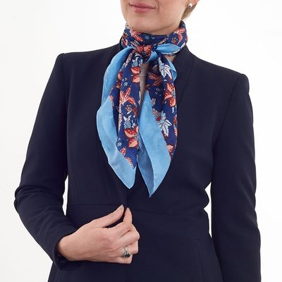 Francie Hand printed Pure Silk Square Scarf - Last two! Francie Hand printed Pure Silk Square Scarf - Last two!