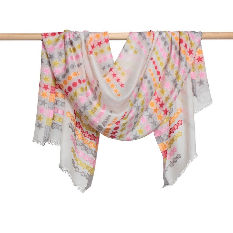 Elliot Jacquard Stars & Spots Pure Cotton/Silk Scarf Elliot Jacquard Stars & Spots Pure Cotton/Silk Scarf
