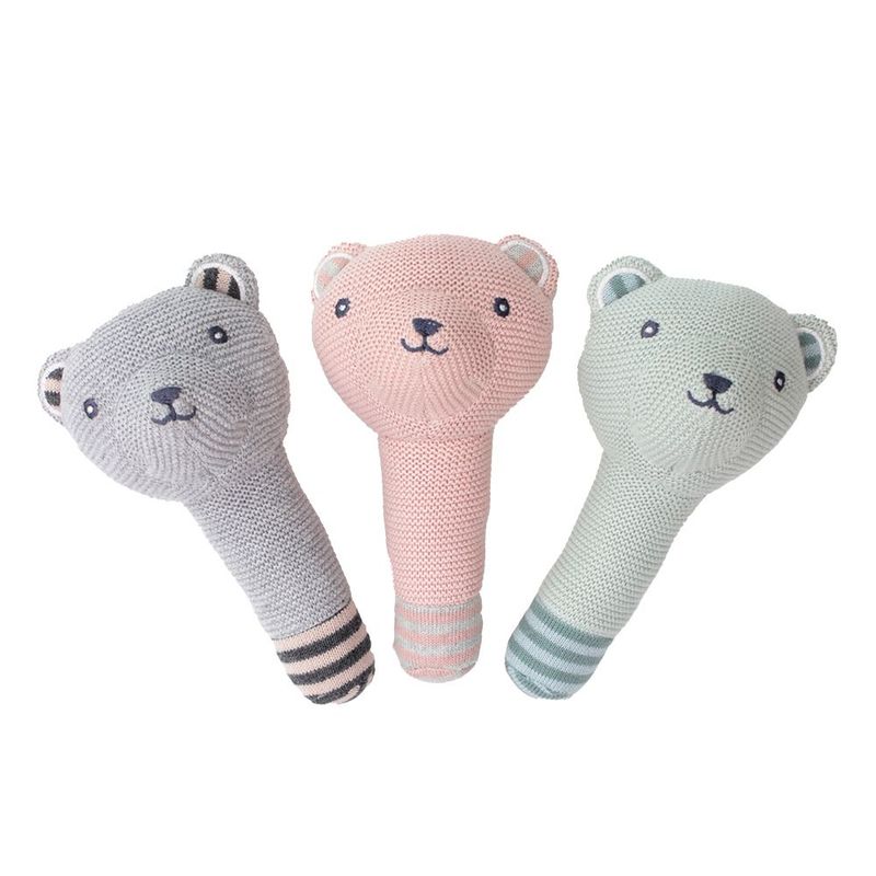 Jelly Baby Rattle - Soft Cotton with Gentle Rattle Sound - Last few!