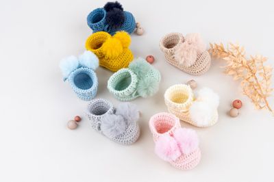 Handcrafted DLUX Baby Bootees - soft, eco-friendly newborn shoes