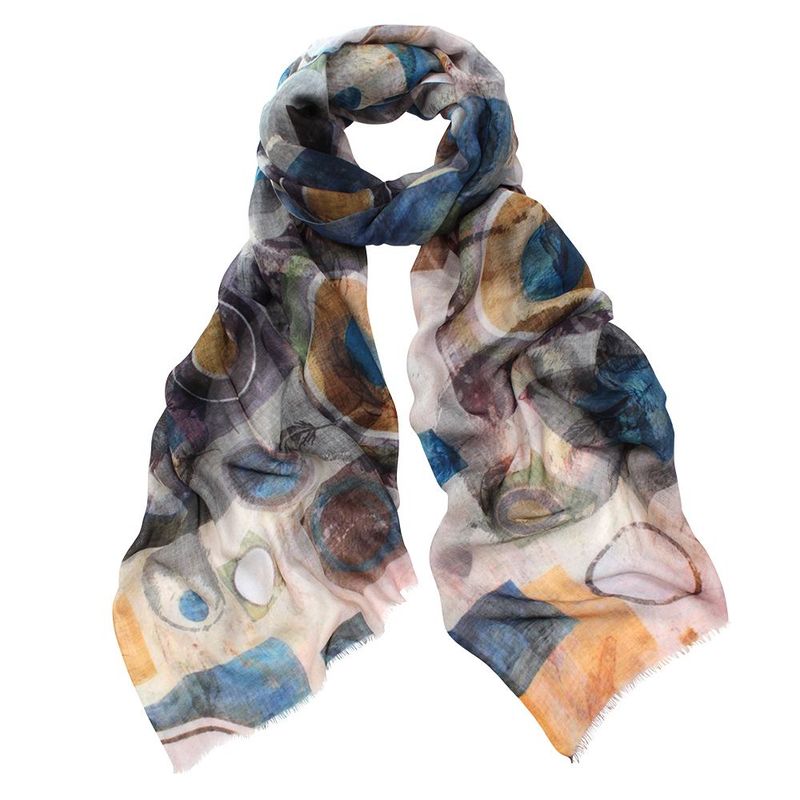 Metropole Abstract Pure Micromodal Scarf - Soft and Lightweight!