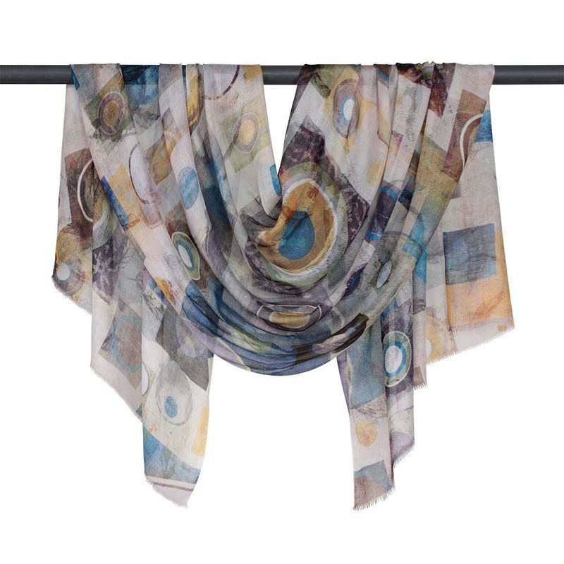 Metropole Abstract Pure Micromodal Scarf - Soft and Lightweight!