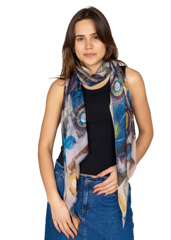 Metropole Abstract Pure Micromodal Scarf - Soft and Lightweight! Metropole Abstract Pure Micromodal Scarf - Soft and Lightweight!