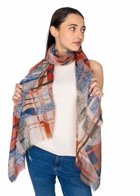 Retro Vintage Chic Pure Micromodal Scarf - Soft and Lightweight!