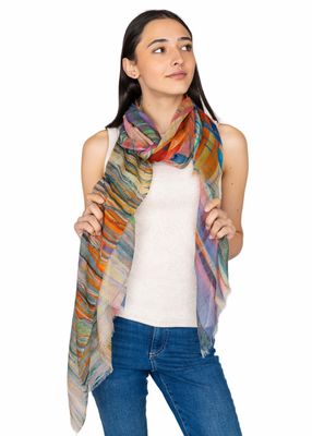 Pascal Painterly Pure Micromodal Scarf - Soft and Luxurious!
