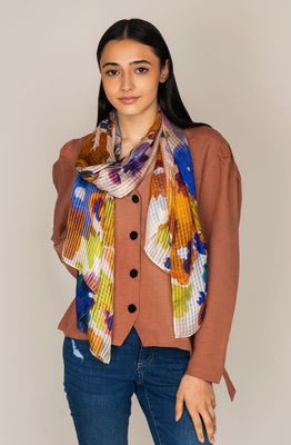 Tansey Abstract Pure Silk Scarf - Lightweight and Luxurious!