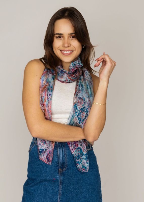Adele Paisley Pure Silk Scarf - Lightweight and Luxurious! Adele Paisley Pure Silk Scarf - Lightweight and Luxurious!