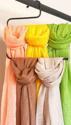 Zara Classic Pure Linen Scarf