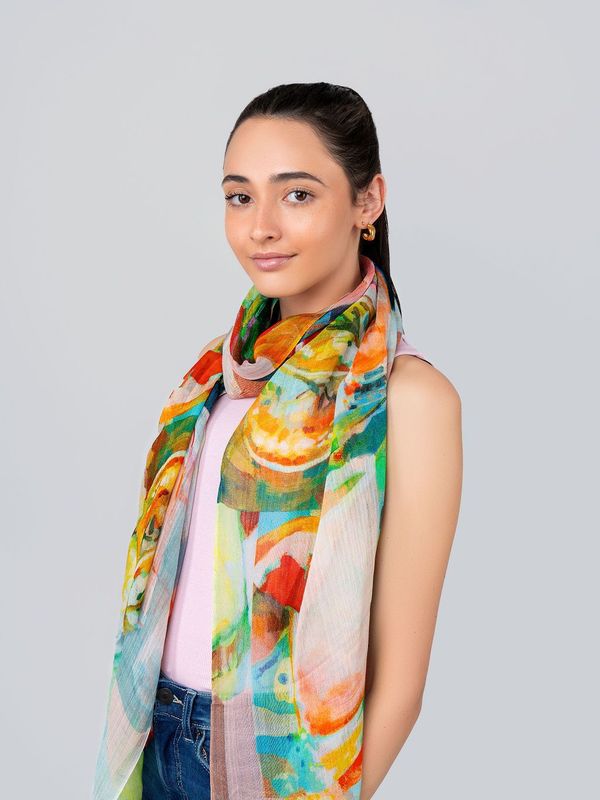 Cocktail Cosmic Print Modal Silk Scarf Cocktail Cosmic Print Modal Silk Scarf