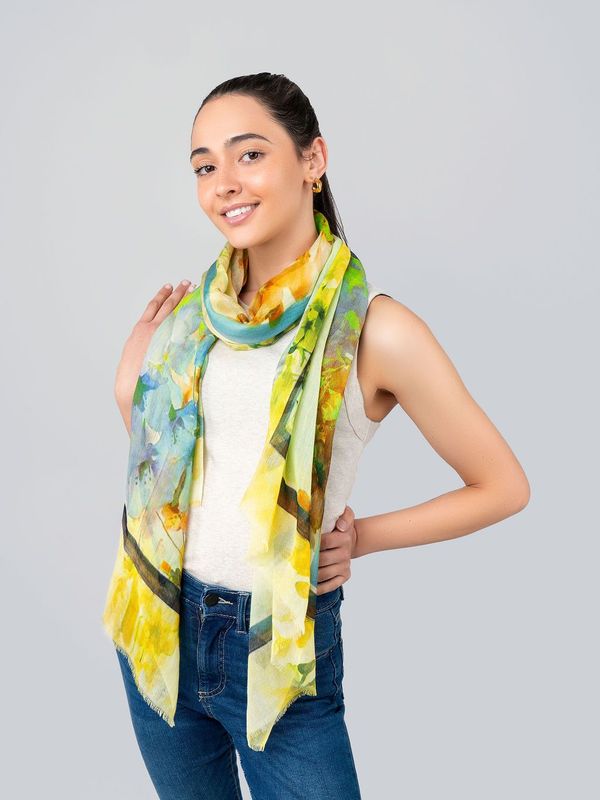 Blossom Floral Print Modal Silk Scarf Blossom Floral Print Modal Silk Scarf