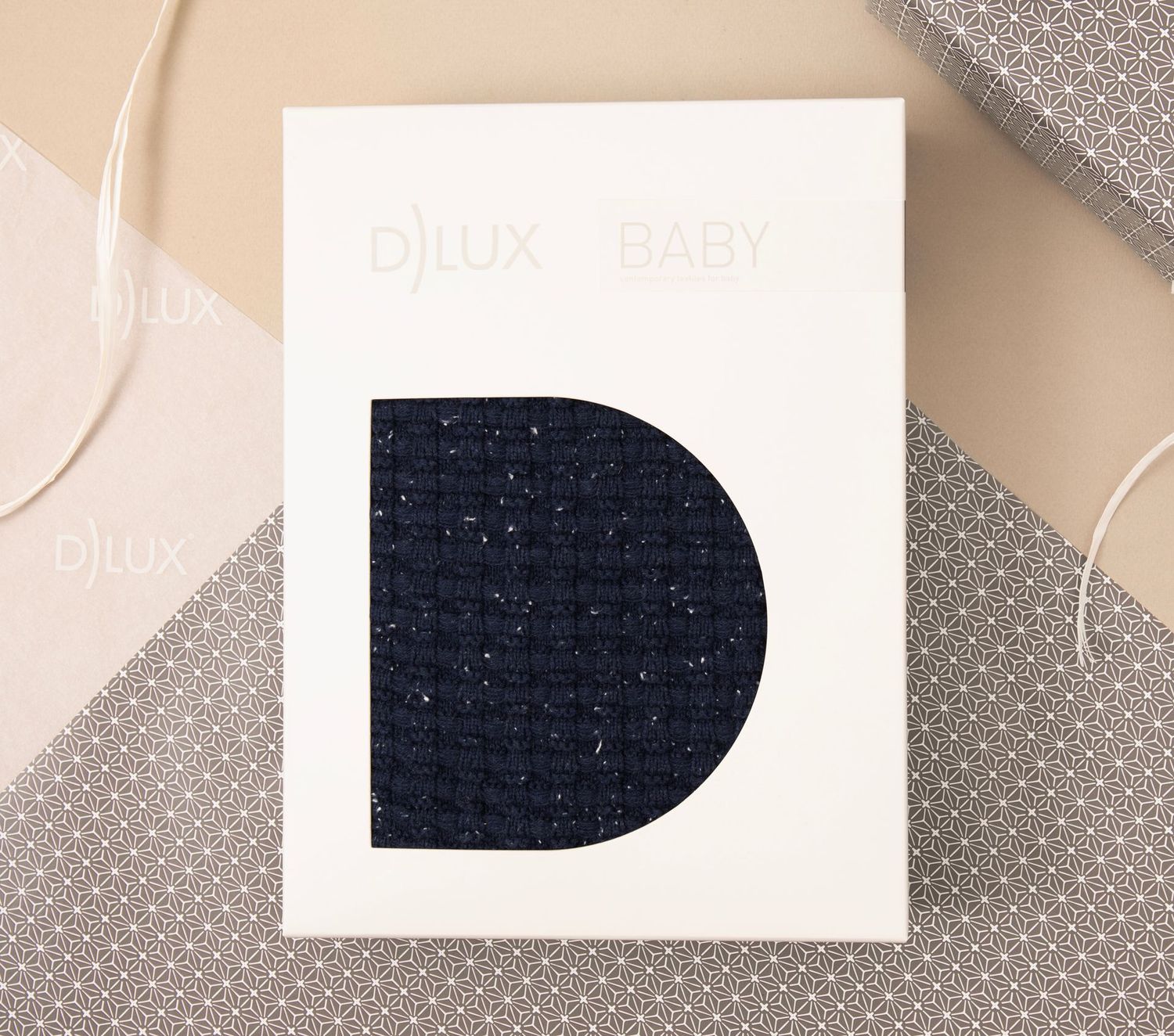 Tonka Classic French Navy Baby Stroller Blanket