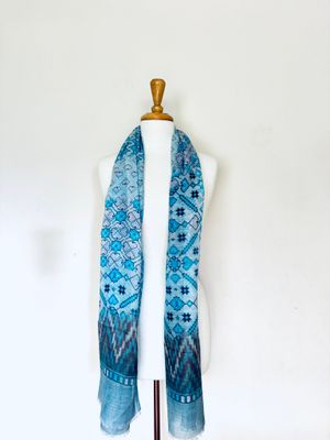 Spade - Abstract Geometric Print Linen Modal Scarf Spade - Abstract Geometric Print Linen Modal Scarf
