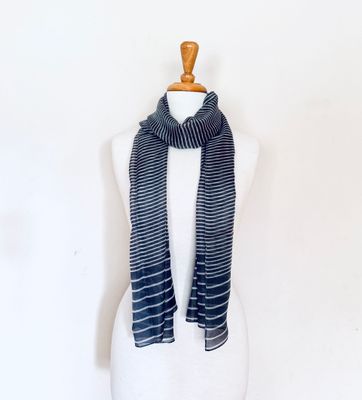 Linea Multi Striped Print Pure Silk Scarf Linea Multi Striped Print Pure Silk Scarf