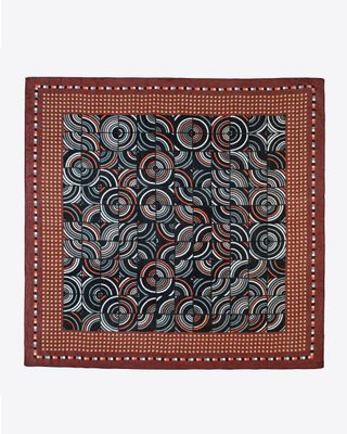 Circe Modern Geometric Pure Silk Square 100 | DLUX