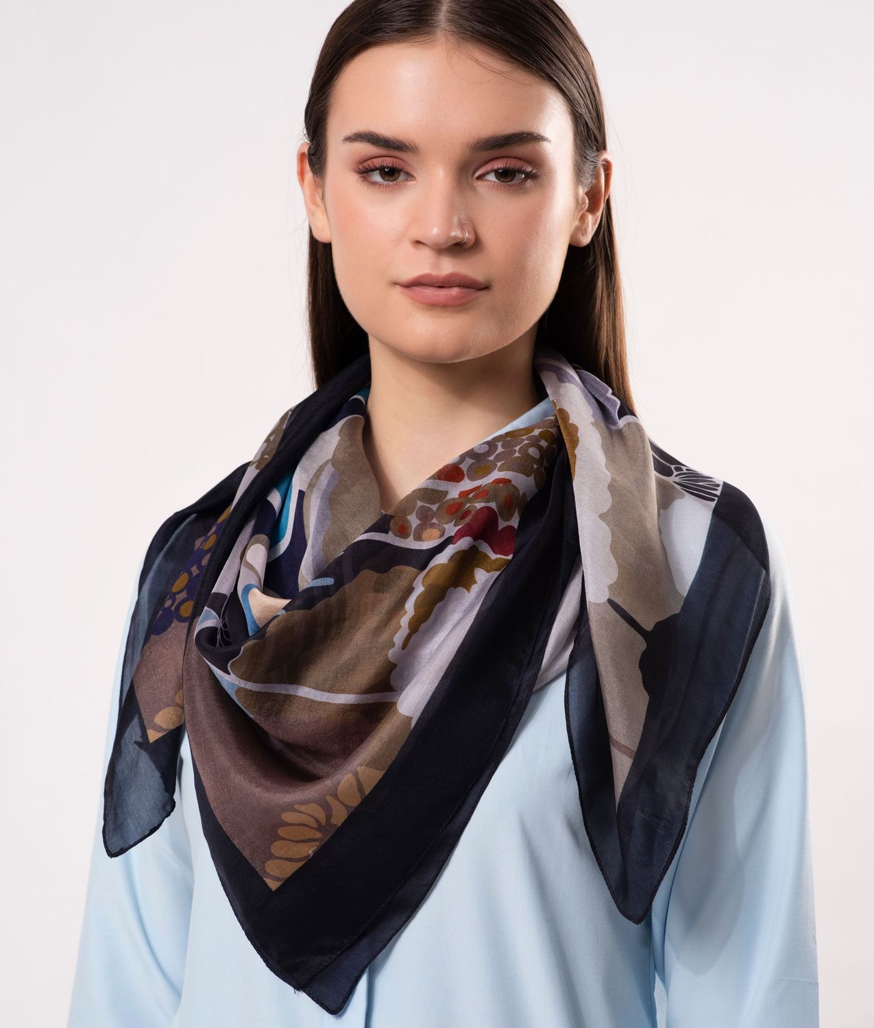 Daisy Floral Pure Silk Square 100 | DLUX