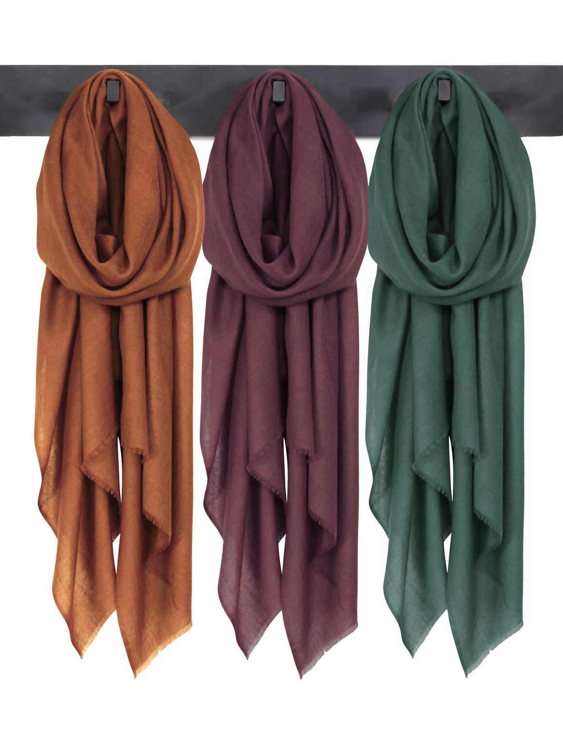 Simone Pure Wool Silk Luxurious Scarf - wide range of colours