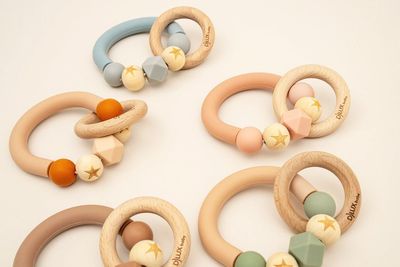 Giggles Baby Teether - Safe, Sustainable Teething and Sensory Toy