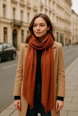 Simone Pure Wool Silk Luxurious Scarf - wide range of colours