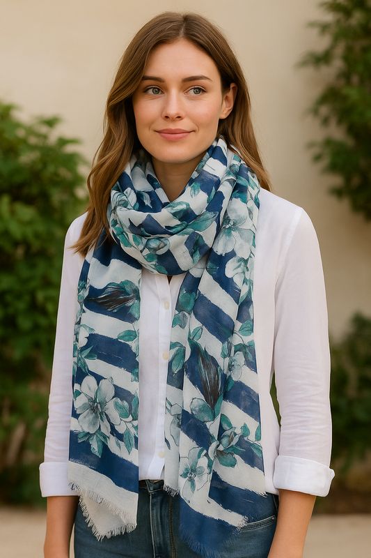Sonia Twill Weave Pure Cotton Scarf Sonia Twill Weave Pure Cotton Scarf
