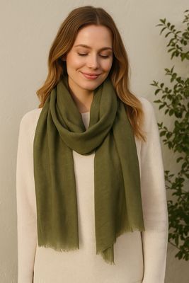 Zara Classic Pure Linen Scarf
