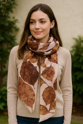 Autumn Leaf Pure Merino Wool Scarf - Last few! Autumn Leaf Pure Merino Wool Scarf - Last few!