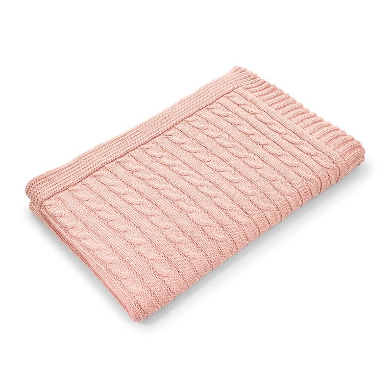 Sammi Cable Baby Blanket - Soft, OEKO-TEX Cotton on sale Sammi Cable Baby Blanket - Soft, OEKO-TEX Cotton on sale
