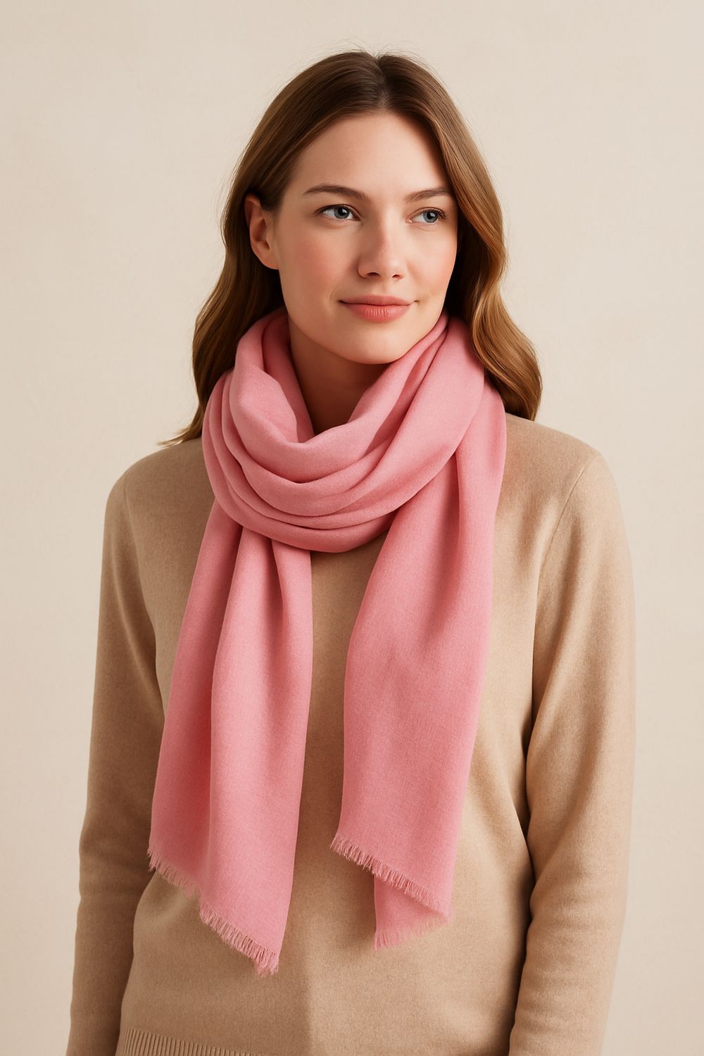 Simone Pure Wool Silk Luxurious Scarf - wide range of colours