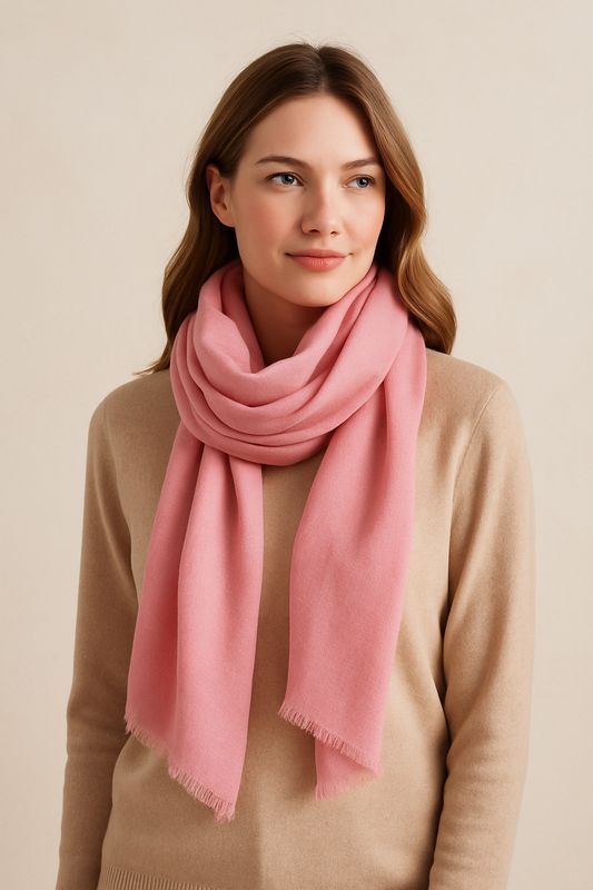 Simone Pure Wool Silk Luxurious Scarf - wide range of colours