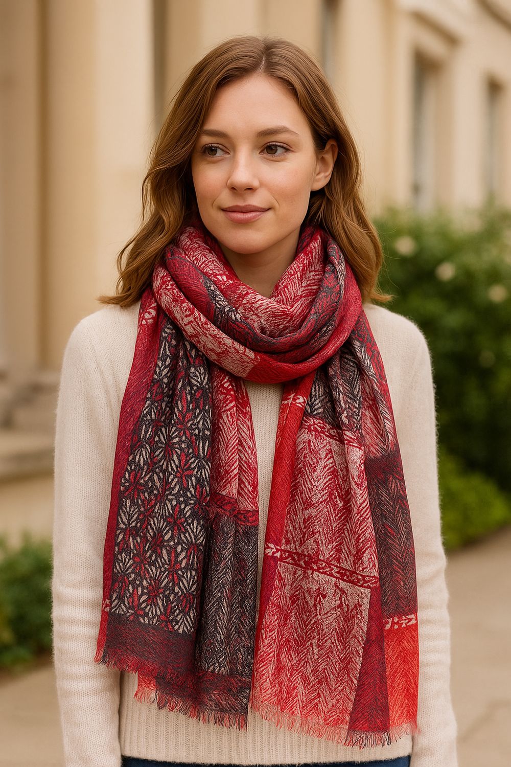 Maxi Wool Modal Scarf - Soft and Stylish
