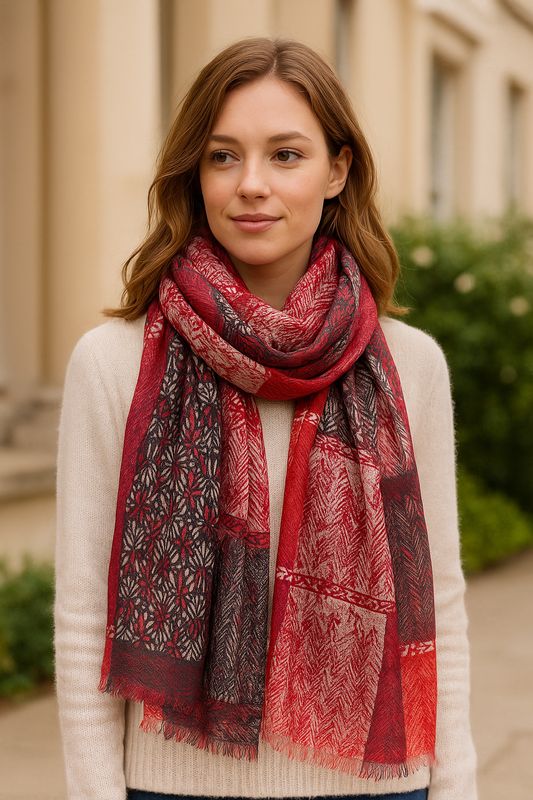 Maxi Wool Modal Scarf - Soft and Stylish Maxi Wool Modal Scarf - Soft and Stylish