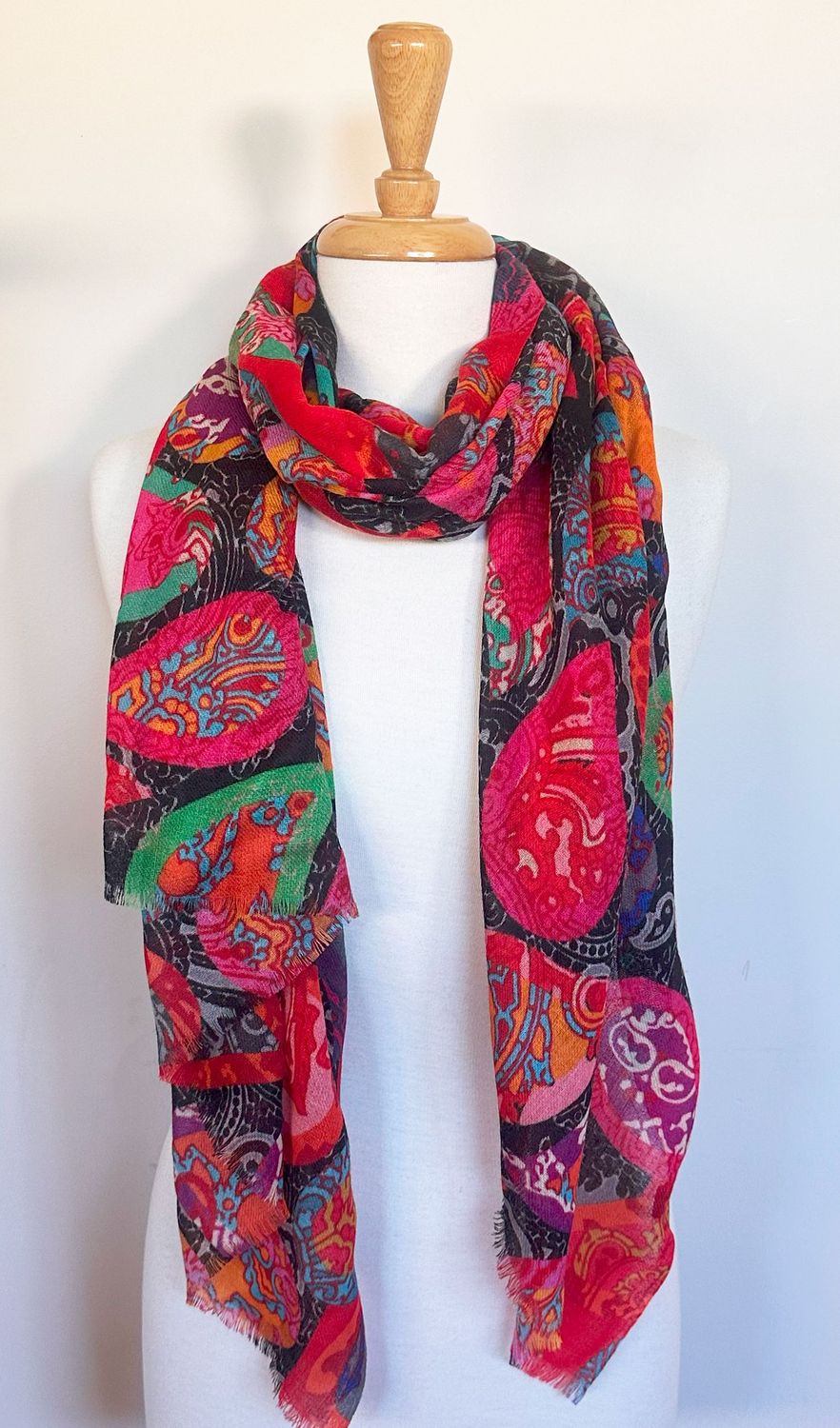 Paisley Merino Wool Scarf