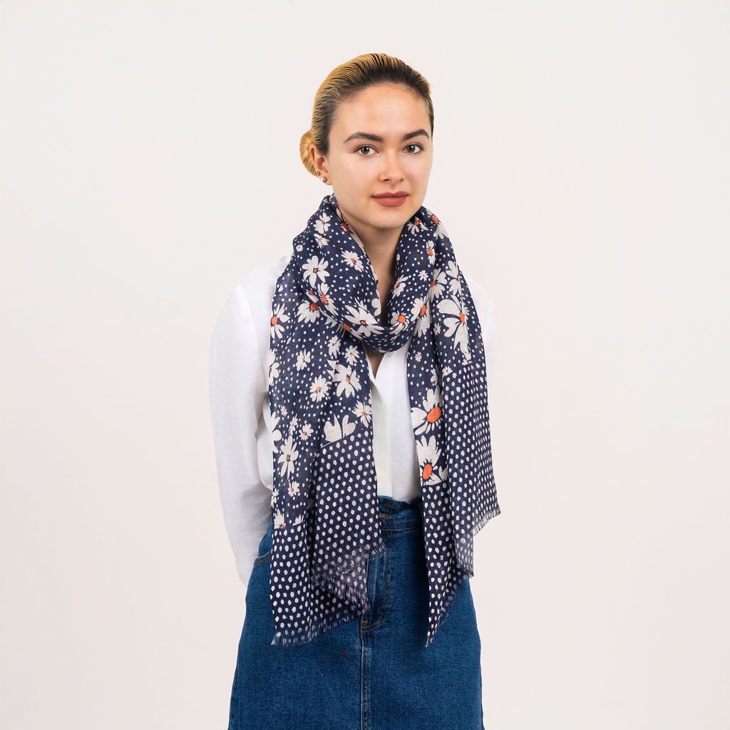 Florielle Printed  Linen Scarf