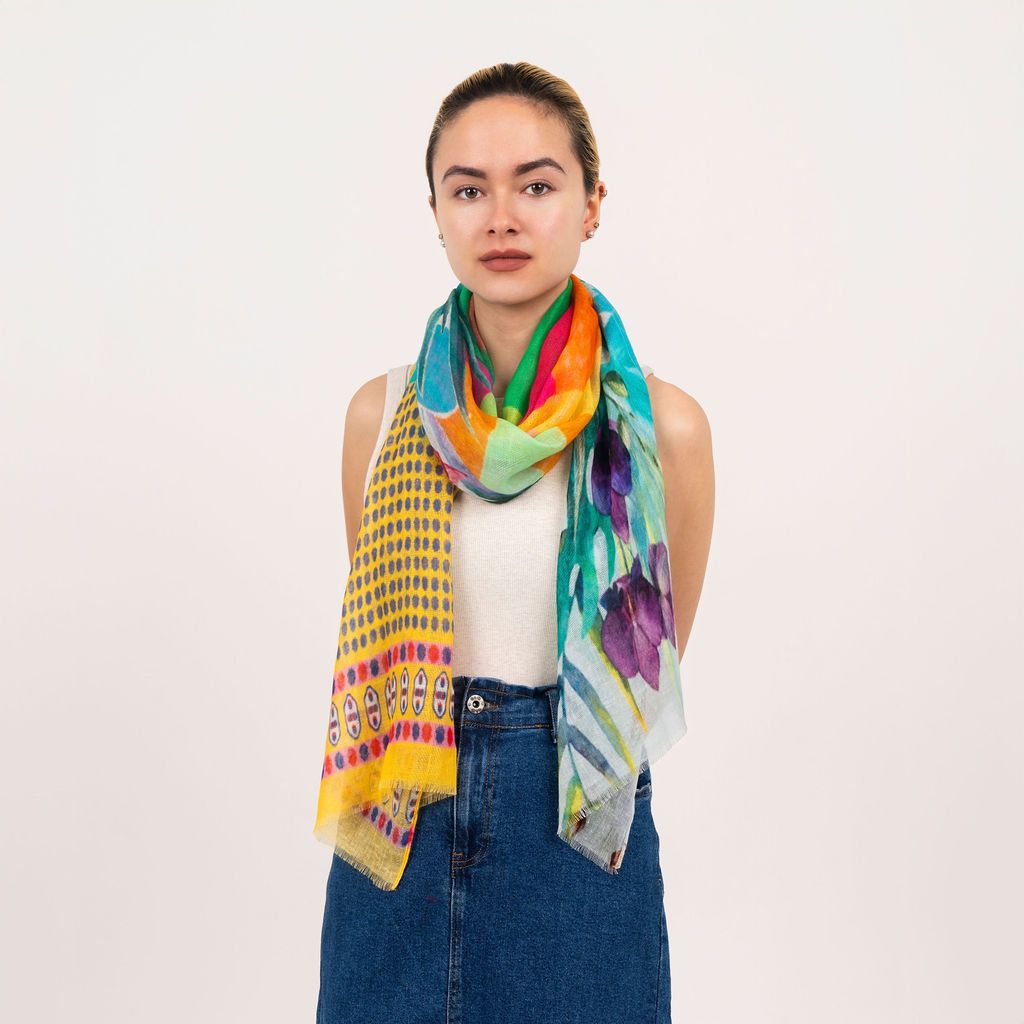Tropique Printed Modal Linen Scarf