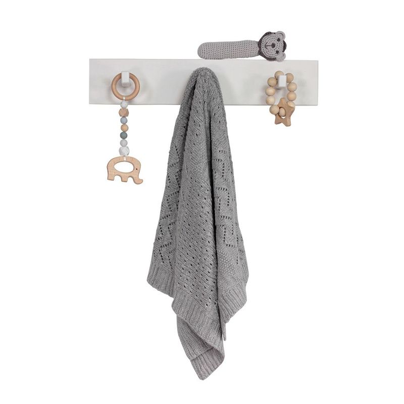 Jessie Multi-Pattern Knitted Baby Stroller Blanket