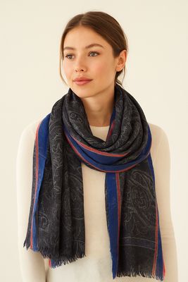 Como Jacquard Australian Merino Woolmark Scarf - Last one!